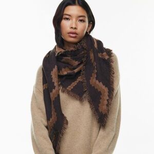 Aritzia “Wilfred” 100% Merino Wool blanket scarf.